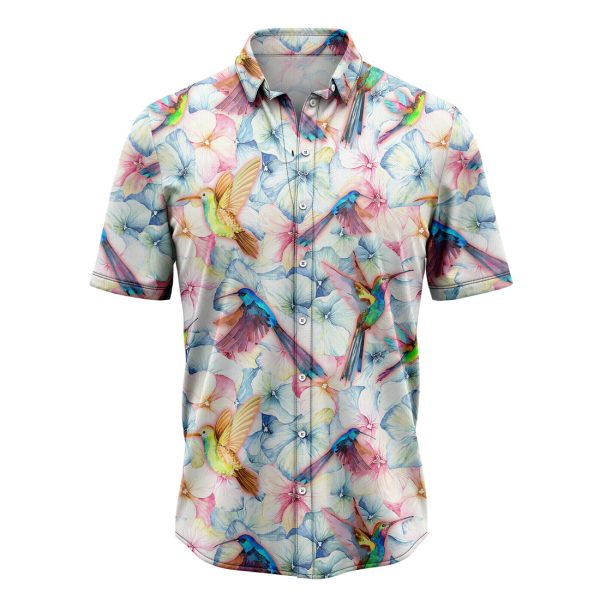 Hummingbird And Vintage Floral Hawaii Shirt Summer Shirt For Men and Women Jezsport.com