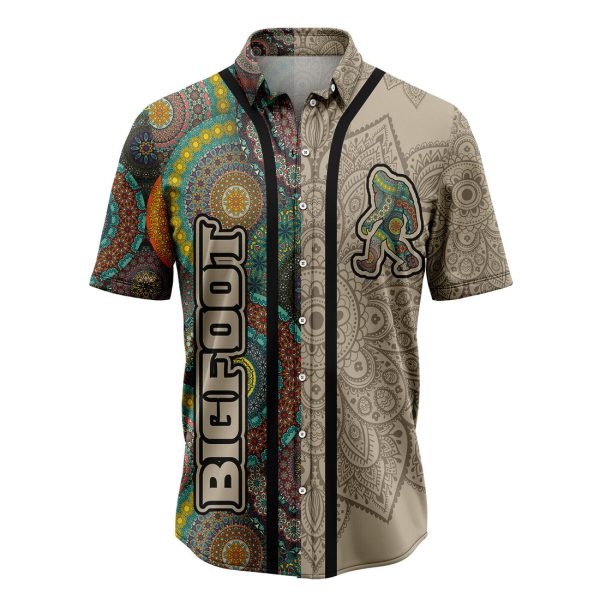 Bigfoot Mandala Hawaiian Shirt Summer Shirt For Men and Women Jezsport.com