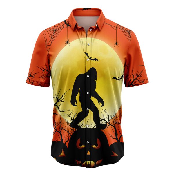 Bigfoot Halloween Hawaiian Shirt, Summer Shirt For Men and Women, Short Sleeve Jezsport.com