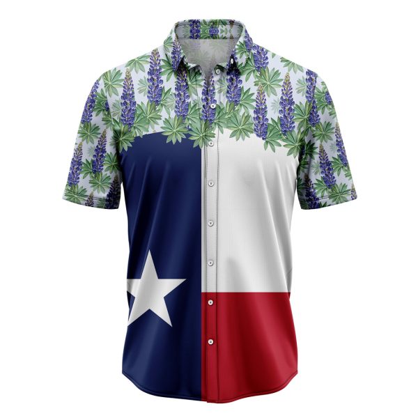 Texas Bluebonnet Flag Hawaiian Shirt, Summer Shirt For Men and Women, Short Sleeve Jezsport.com