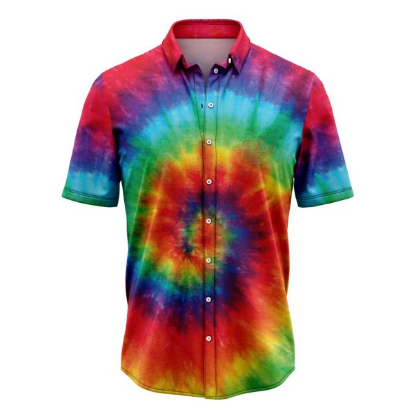 Summer Vibes Tie Dye Hawaiian Shirt Summer Shirt For Men and Women Jezsport.com