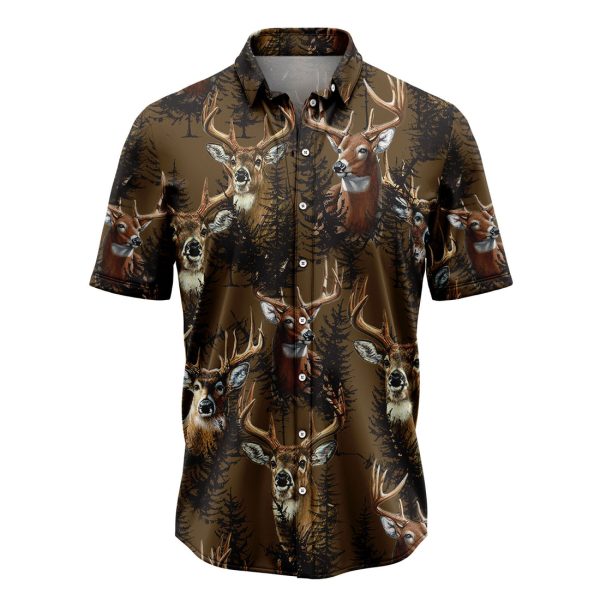 Amazing Deer Hawaiian Shirt Summer Shirt For Men and Women Jezsport.com