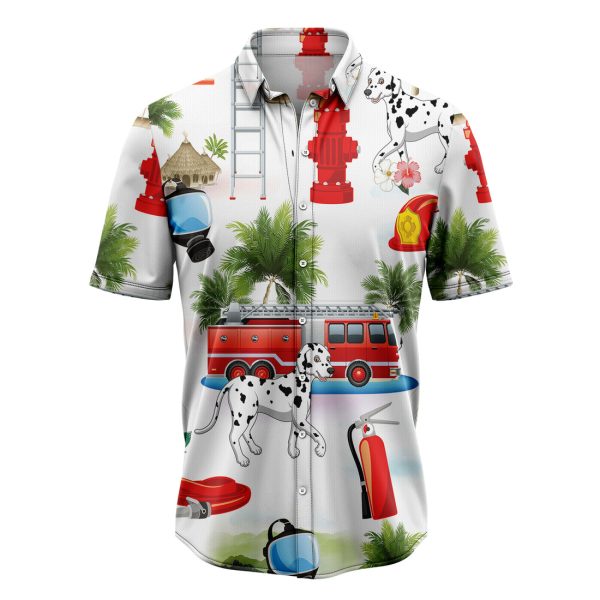 Firefighter on Vacation Hawaiian Shirt Summer Shirt For Men and Women Jezsport.com