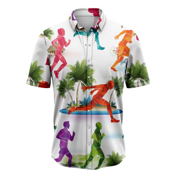 Running Lover Hawaiian Shirt, Summer Shirt For Men and Women, Short Sleeve Jezsport.com