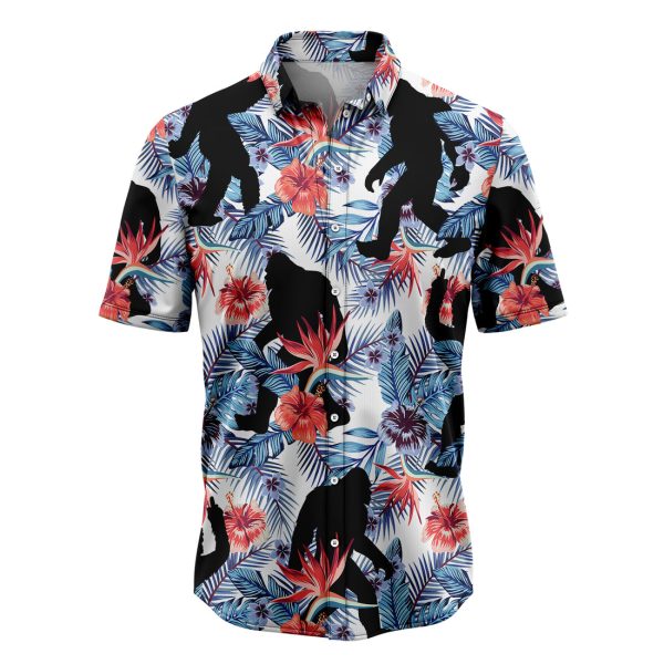 Bigfoot Tropical Hawaiian Shirt, Summer Shirt For Men and Women, Short Sleeve Jezsport.com