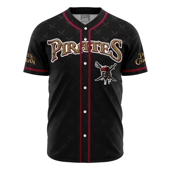 Sparrow Pirates of the Caribbean V2 Disney Baseball Jersey 3D Printed, For Men and Women