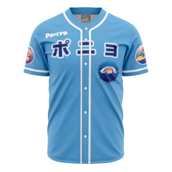 Ponyo Studio Ghibli Baseball Jersey 3D Printed, For Men and Women Jezsport.com