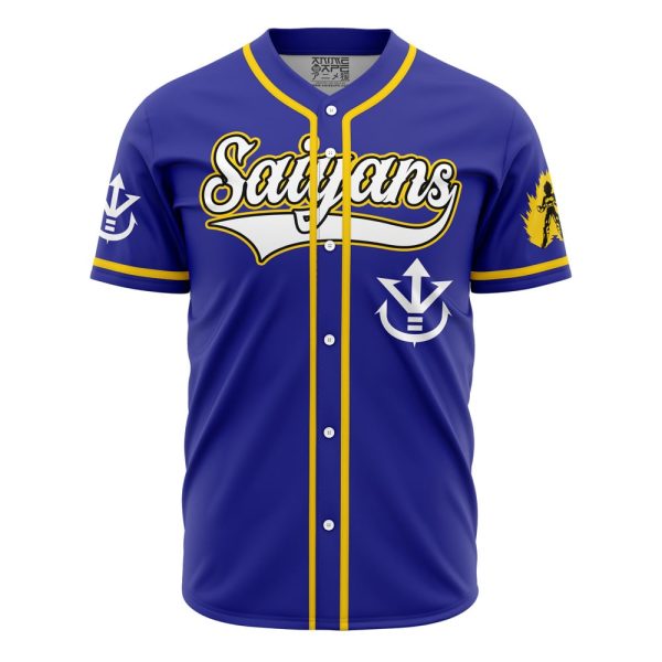 Saiyan Vegeta Dragon Ball Z Baseball Jersey 3D Printed, For Men and Women, Size XL Jezsport.com