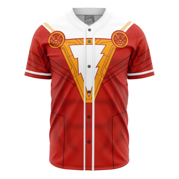 Shazam With Cape DC Comics Baseball Jersey 3D Printed, For Men and Women Jezsport.com