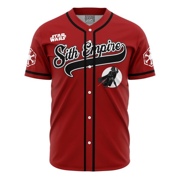 Sith Empire Vader Star Wars Baseball Jersey 3D Printed, For Men and Women, Size XL Jezsport.com