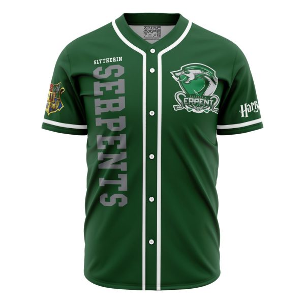 Slytherin Serpents House Harry Potter Baseball Jersey 3D Printed, For Men and Women Jezsport.com