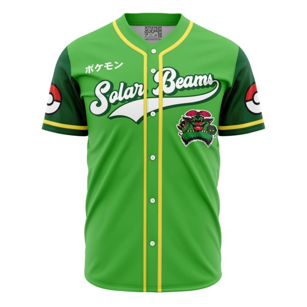 Solar Beams Grass Type Pokemon Baseball Jersey 3D Printed, For Men and Women Jezsport.com