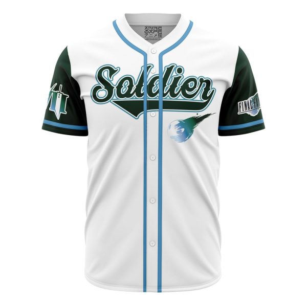 Soldier Final Fantasy 7 Baseball Jersey 3D Printed, For Men and Women Jezsport.com