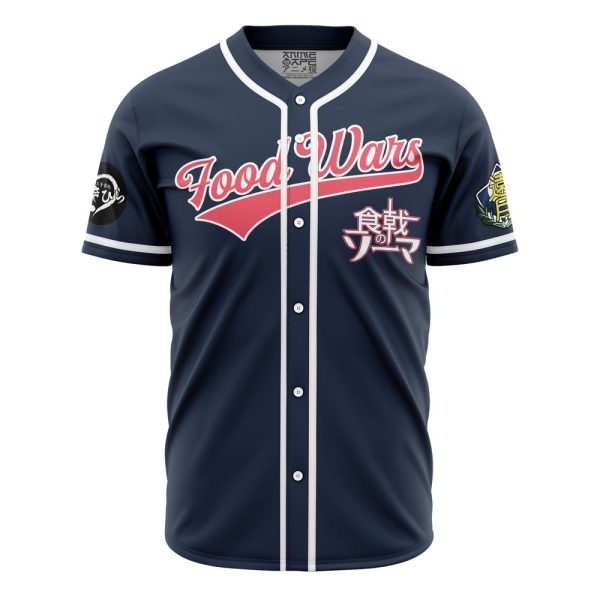 Soma Yukihira Food Wars Baseball Jersey 3D Printed, For Men and Women Jezsport.com