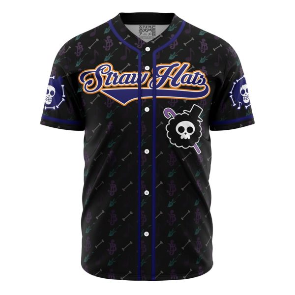 Straw Hats Brook One Piece Baseball Jersey 3D Printed, For Men and Women Jezsport.com