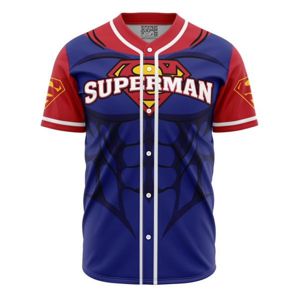 Superman DC Comics Baseball Jersey 3D Printed, For Men and Women, Size XL Jezsport.com