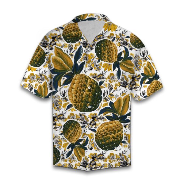 Vintage Pineapple Beach Hawaiian Shirt Summer Shirt For Men and Women Jezsport.com