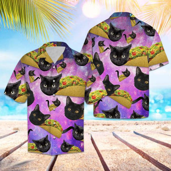 Black Cat Tacos Taco Bell Galaxy Hawaiian Shirt Summer Shirt For Men and Women Jezsport.com