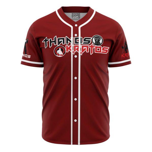 Thanos and Kratos Marvel Baseball Jersey 3D Printed, For Men and Women Jezsport.com