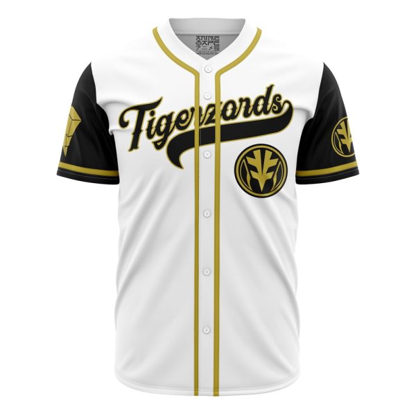 White Tigerzords Tommy Oliver Power Rangers Baseball Jersey 3D Printed, For Men and Women Jezsport.com