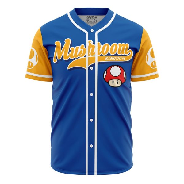 Toad Mushroom Kingdom Super Mario Bros Baseball Jersey 3D Printed, For Men and Women Jezsport.com