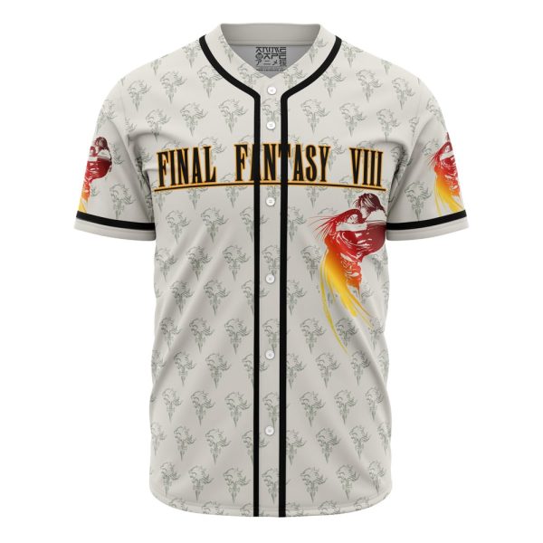 Squall Final Fantasy 8 Baseball Jersey 3D Printed, For Men and Women Jezsport.com