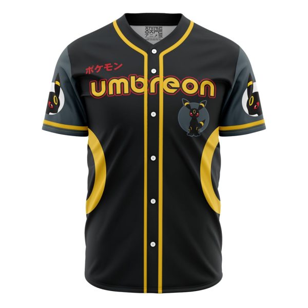 Umbreon Eeveelution Pokemon Baseball Jersey 3D Printed, For Men and Women, Size XL Jezsport.com