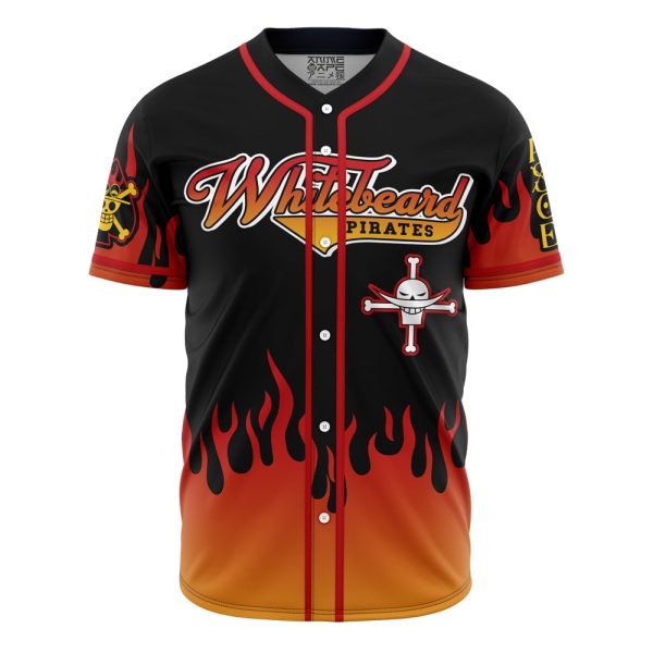 Whitebeard Pirates Ace One Piece Baseball Jersey 3D Printed, For Men and Women Jezsport.com