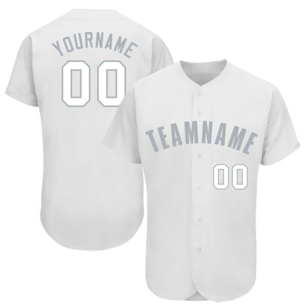 Custom Black Jersey, Personalized Black Baseball Jersey, Custom Baseball Jersey, Custom White Gray Baseball Jersey Jezsport.com