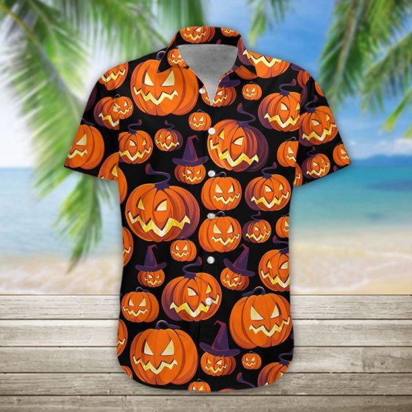 3D Halloween Hawaii Shirt, Summer Shirt For Women and Women, Short Sleeve Jezsport.com