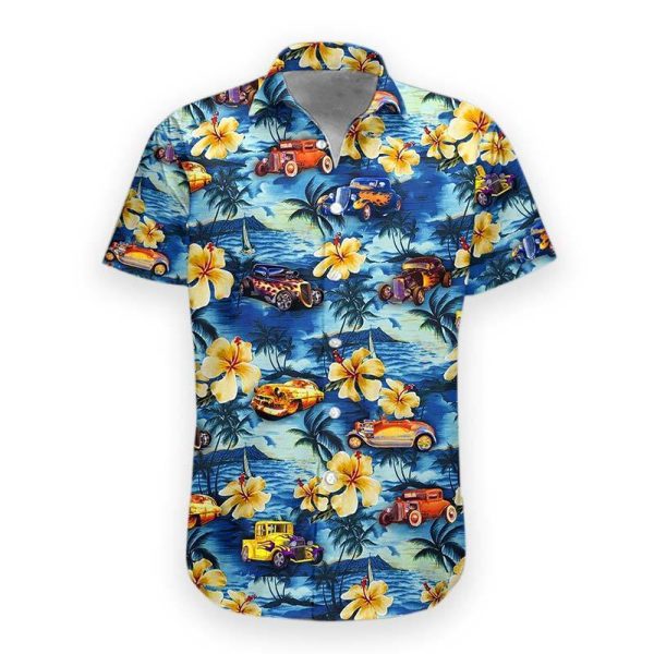 3D Hot Rod Hawaii Shirt, Summer Shirt For Women and Women, Short Sleeve Jezsport.com