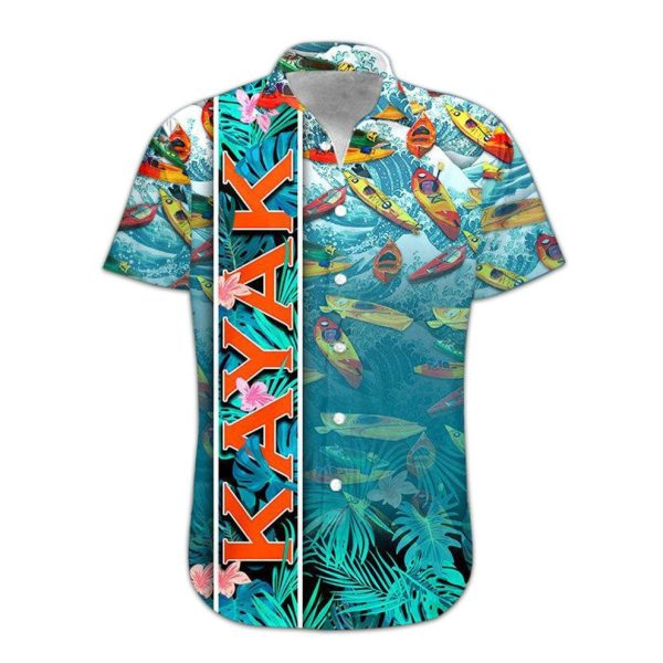 3D Kayak Hawaii Shirt, Summer Shirt For Women and Women, Short Sleeve Jezsport.com