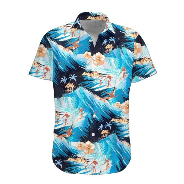 3D Surfing Hawaii Shirt, Summer Shirt For Women and Women, Short Sleeve Jezsport.com