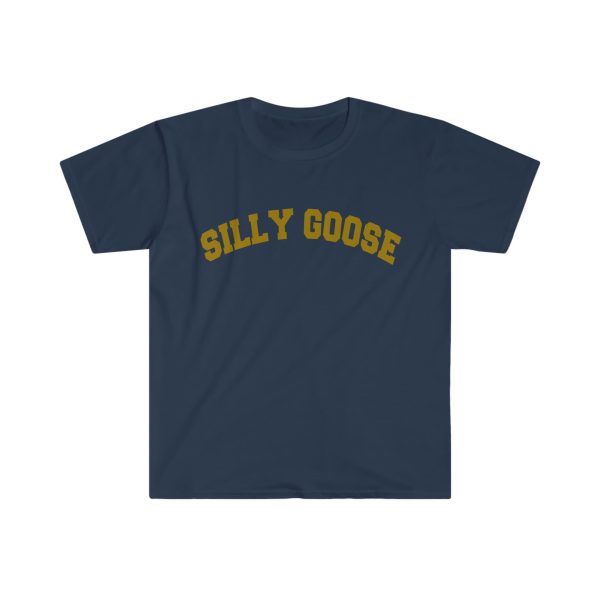 Funny Shirt For Girl, Funny Shirt For Men, Meme Shirt For Men, Meme Shirt For Girl, Silly Goose Varsity Style T-Shirt, Navy Jezsport.com