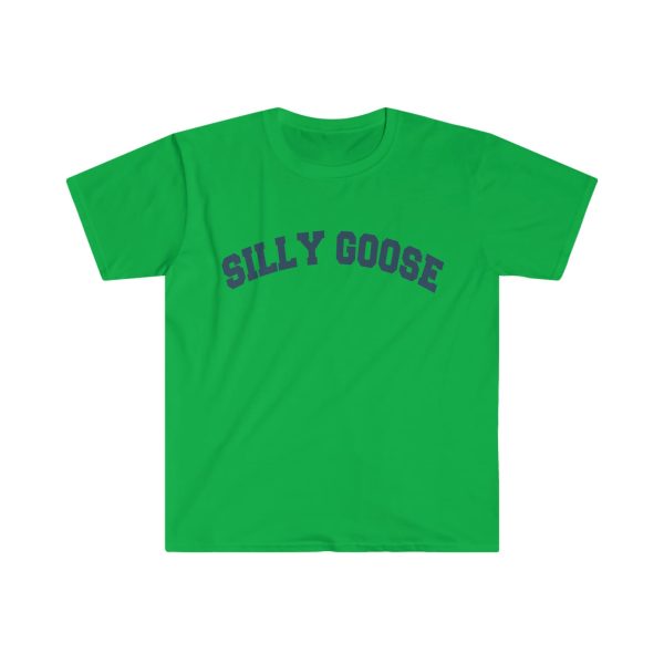 Funny Shirt For Girl, Funny Shirt For Men, Meme Shirt For Men, Meme Shirt For Girl, Silly Goose Varsity Style T-Shirt, Irish Green Jezsport.com