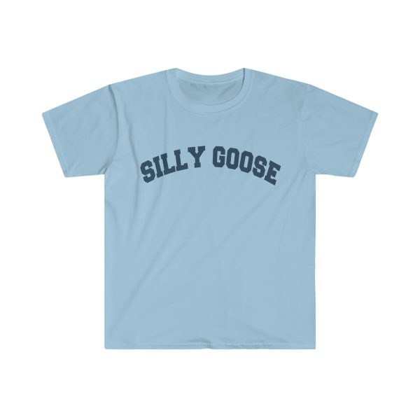 Funny Shirt For Girl, Funny Shirt For Men, Meme Shirt For Men, Meme Shirt For Girl, Silly Goose Varsity Style T-Shirt, Carolina Blue Jezsport.com