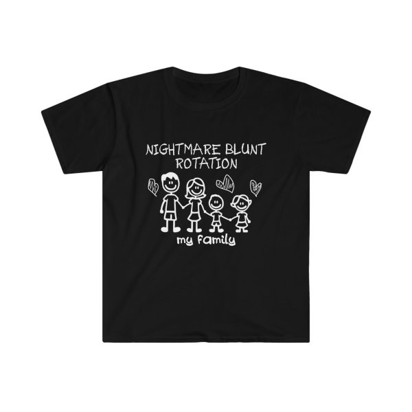 Funny Shirt For Girl, Funny Shirt For Men , Meme Shirt For Men, Meme Shirt For Girl, Funny Meme TShirt, Nightmare Blunt Rotation T-Shirt, Black Jezsport.com