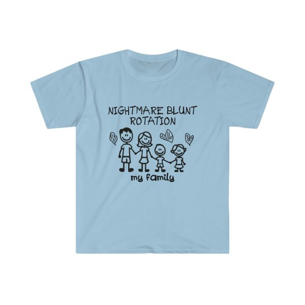 Funny Shirt For Girl, Funny Shirt For Men , Meme Shirt For Men, Meme Shirt For Girl, Funny Meme TShirt, Nightmare Blunt Rotation T-Shirt, Carolina Blue Jezsport.com