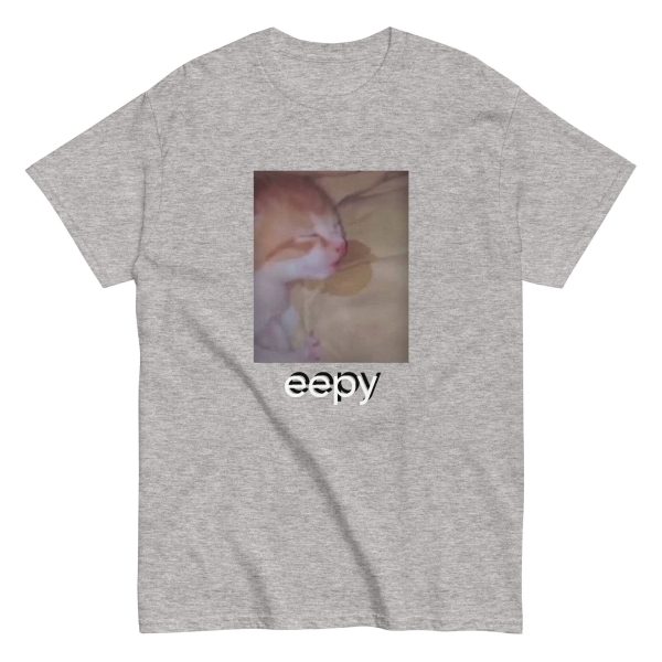 Funny Shirt For Women, Meme Shirt For Girl, Meme Shirt For Men, Love Cat Shirt, Eepy Cat Meme T-Shirt, Sport Grey Jezsport.com