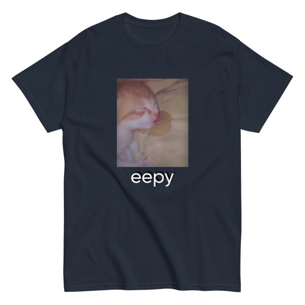 Funny Shirt For Women, Meme Shirt For Girl, Meme Shirt For Men, Love Cat Shirt, Eepy Cat Meme T-Shirt, Navy Jezsport.com