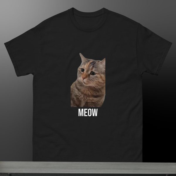 Funny Shirt For Women, Meme Shirt For Girl, Meme Shirt For Men, Love Cat Shirt, Cat Meme T-Shirt Talking Cat, Black Jezsport.com