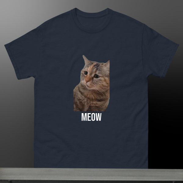 Funny Shirt For Women, Meme Shirt For Girl, Meme Shirt For Men, Love Cat Shirt, Cat Meme T-Shirt Talking Cat, Navy Jezsport.com