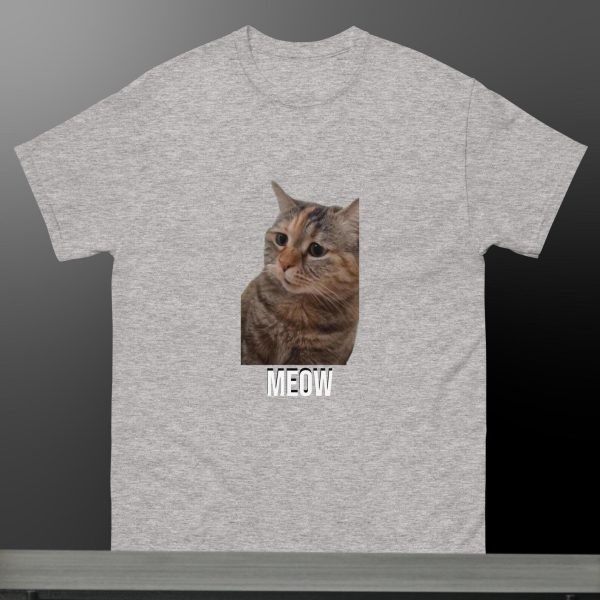 Funny Shirt For Women, Meme Shirt For Girl, Meme Shirt For Men, Love Cat Shirt, Cat Meme T-Shirt Talking Cat, Sport Grey Jezsport.com