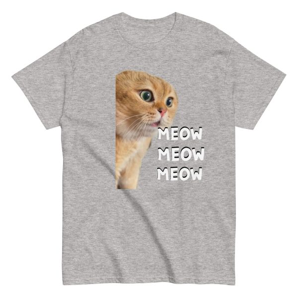 Funny Shirt For Women, Meme Shirt For Girl, Meme Shirt For Men, Talking meme Cat, Viral Video, Funny Cat T-shirt, Sport Grey Jezsport.com