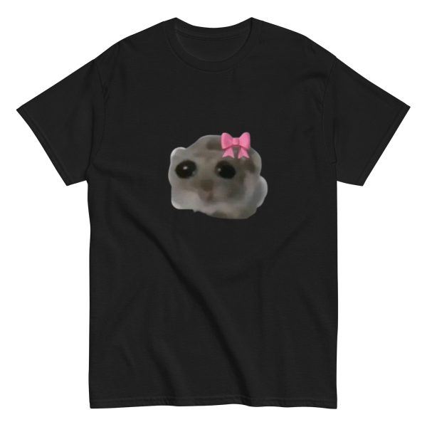 Funny Shirt For Women, Meme Shirt For Girl, Meme Shirt For Men, Sad Girl Hampter Tiktok Hamster Meme, Viral Trend T-Shirt, Black Jezsport.com