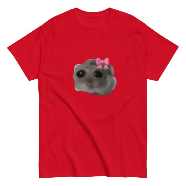 Funny Shirt For Women, Meme Shirt For Girl, Meme Shirt For Men, Sad Girl Hampter Tiktok Hamster Meme, Viral Trend T-Shirt, Red Jezsport.com