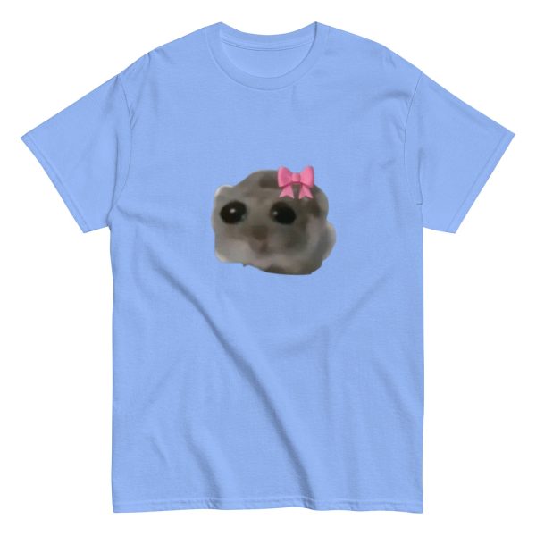 Funny Shirt For Women, Meme Shirt For Girl, Meme Shirt For Men, Sad Girl Hampter Tiktok Hamster Meme, Viral Trend T-Shirt, Carolina Blue Jezsport.com