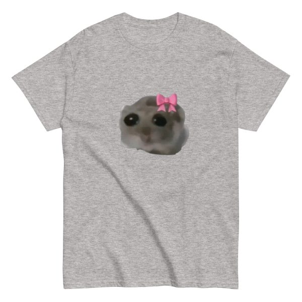 Funny Shirt For Women, Meme Shirt For Girl, Meme Shirt For Men, Sad Girl Hampter Tiktok Hamster Meme, Viral Trend T-Shirt, Sport Grey Jezsport.com