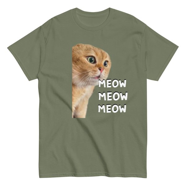 Funny Shirt For Women, Meme Shirt For Girl, Meme Shirt For Men, Talking meme Cat, Viral Video, Funny Cat T-shirt, Military Green Jezsport.com