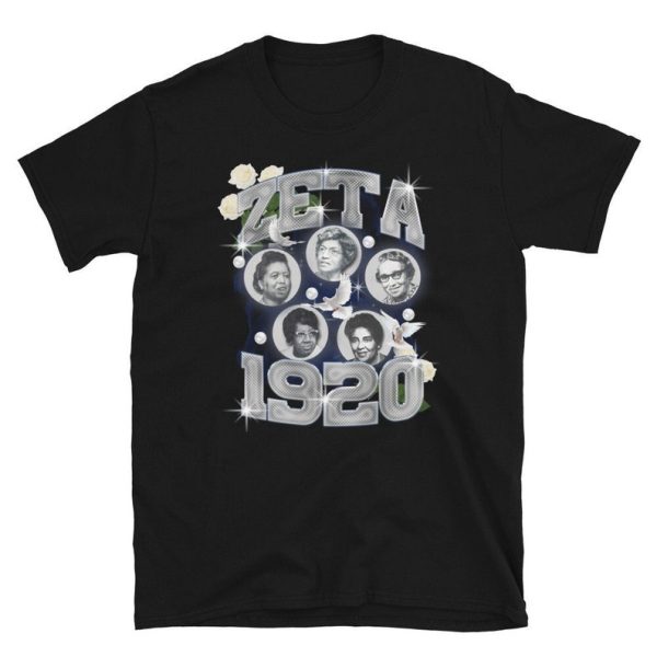 Zeta Phi Beta 1920, Zeta Phi Beta Shirt, Zeta Phi Beta T-shirt, 90s Vintage T-Shirt, Sorority Shirt, Sorority Gifts, Sisterhood Shirt, Black